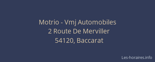 Motrio - Vmj Automobiles