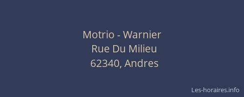 Motrio - Warnier