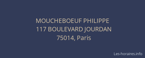 MOUCHEBOEUF PHILIPPE