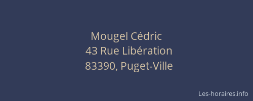 Mougel Cédric