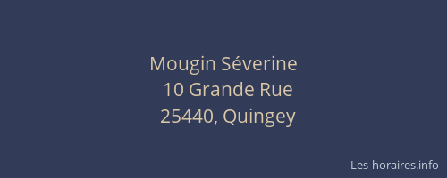 Mougin Séverine