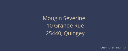 Mougin S&eacute;verine