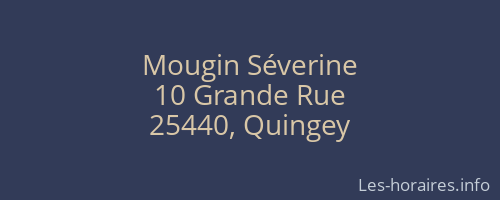 Mougin Séverine