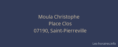 Moula Christophe