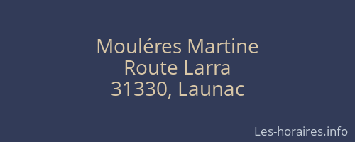 Mouléres Martine