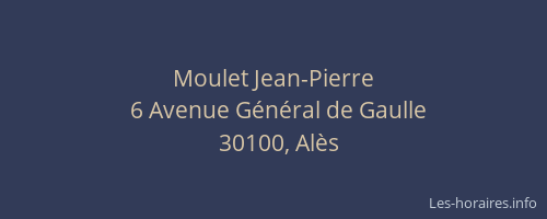 Moulet Jean-Pierre