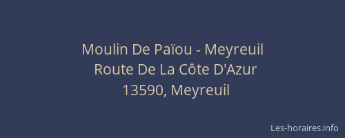 Moulin De Païou - Meyreuil