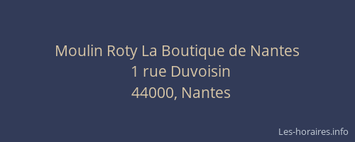 Moulin Roty La Boutique de Nantes