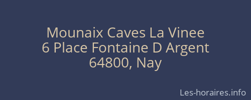 Mounaix Caves La Vinee