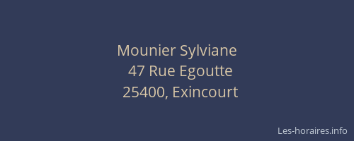 Mounier Sylviane