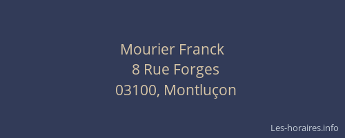 Mourier Franck
