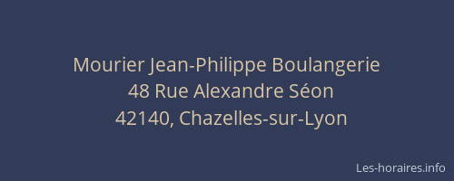 Mourier Jean-Philippe Boulangerie