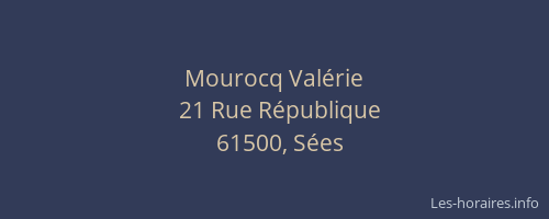 Mourocq Val&eacute;rie