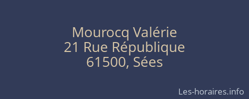 Mourocq Valérie