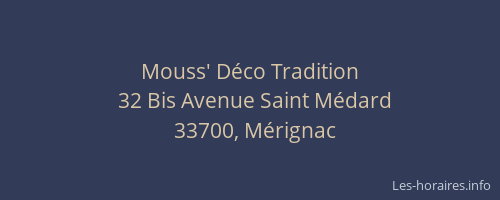 Mouss' Déco Tradition