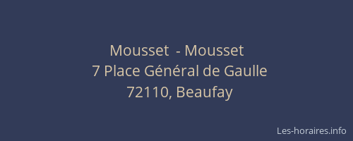 Mousset  - Mousset