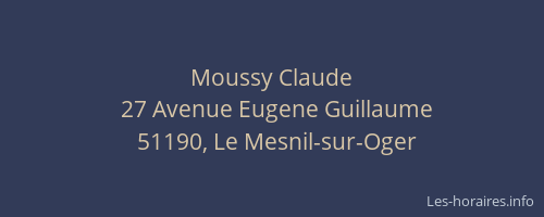 Moussy Claude