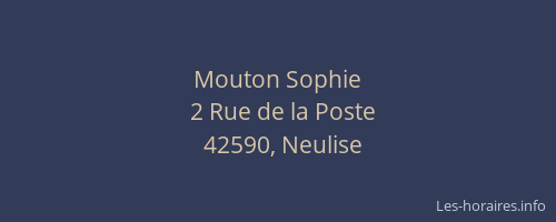 Mouton Sophie