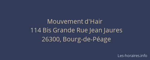 Mouvement d'Hair