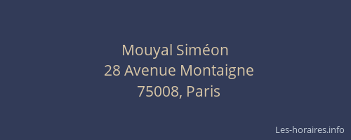 Mouyal Siméon