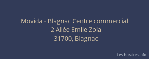 Movida - Blagnac Centre commercial