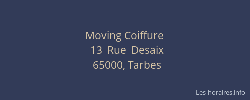 Moving Coiffure