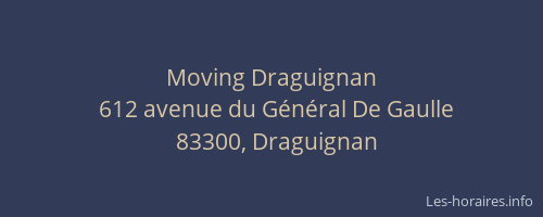 Moving Draguignan