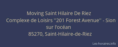 Moving Saint Hilaire De Riez