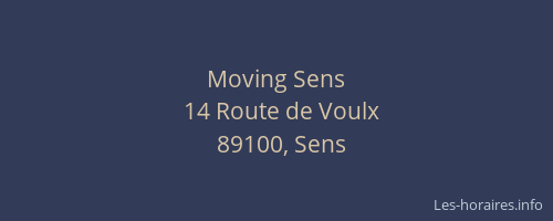 Moving Sens