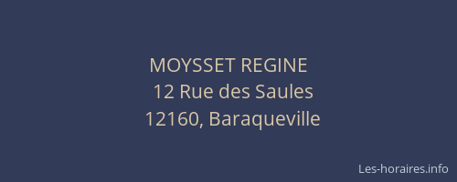 MOYSSET REGINE