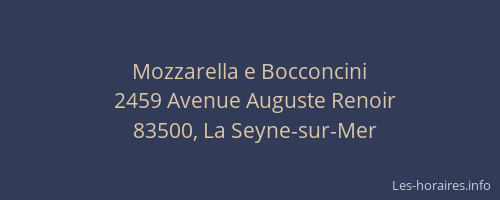 Mozzarella e Bocconcini