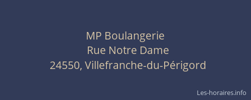 MP Boulangerie