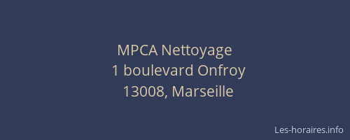 MPCA Nettoyage