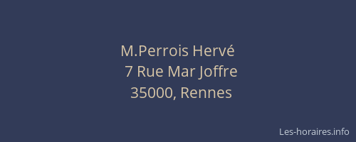 M.Perrois Hervé