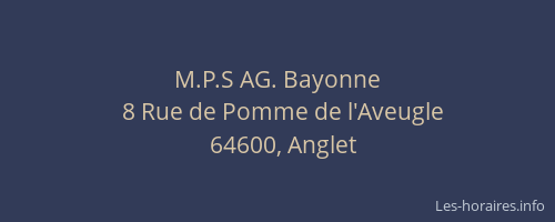 M.P.S AG. Bayonne
