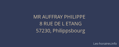 MR AUFFRAY PHILIPPE