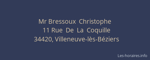 Mr Bressoux  Christophe