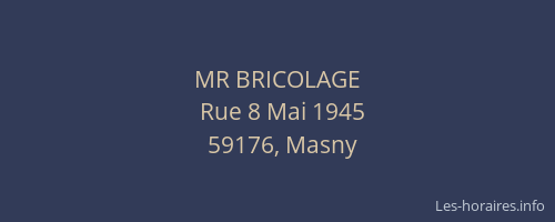 MR BRICOLAGE