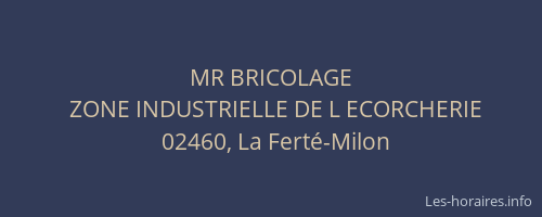 MR BRICOLAGE