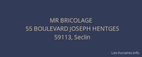 MR BRICOLAGE