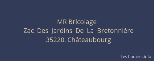 MR Bricolage