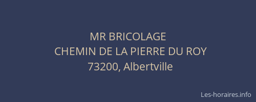 MR BRICOLAGE
