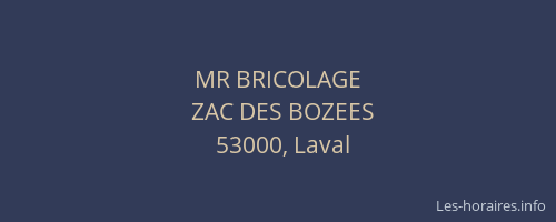MR BRICOLAGE