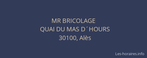 MR BRICOLAGE