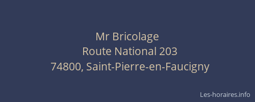 Mr Bricolage