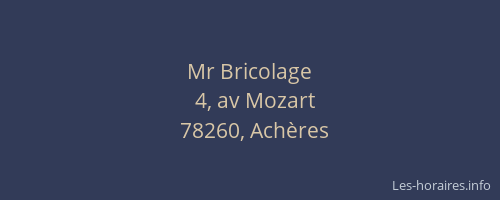 Mr Bricolage