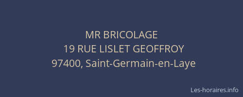 MR BRICOLAGE