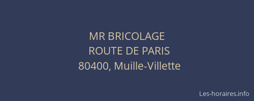 MR BRICOLAGE