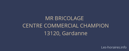 MR BRICOLAGE