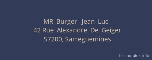 MR  Burger   Jean  Luc